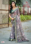 Kritika Vol 5 By Kashvi Dull Moss Kasab Daily Wear Saree Exporters In India